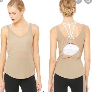Alo Yoga Sculpt Tan Top